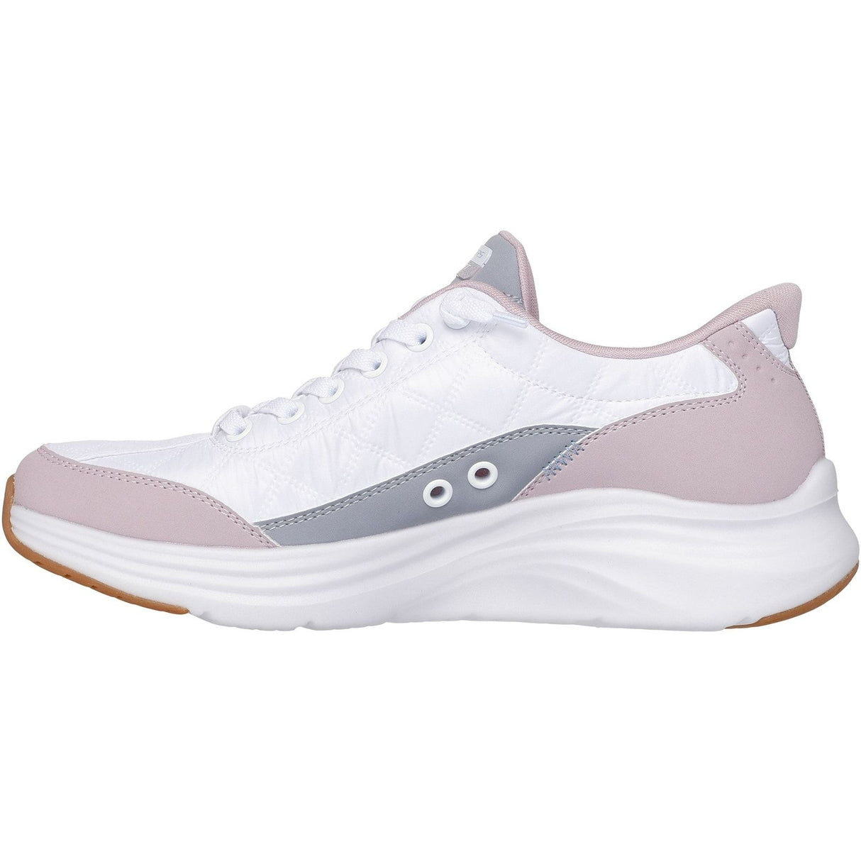 Skechers Womens Contour Foam Cozy Fit Trainer White/Lavender