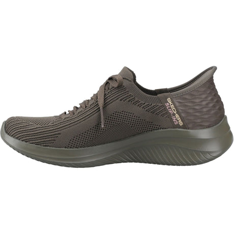 Skechers Womens Ultra Flex 3.0 Pure Color Trainers Olive