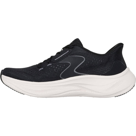 Skechers Womens Skech Cloud Plush Horizon Trainers Black/White