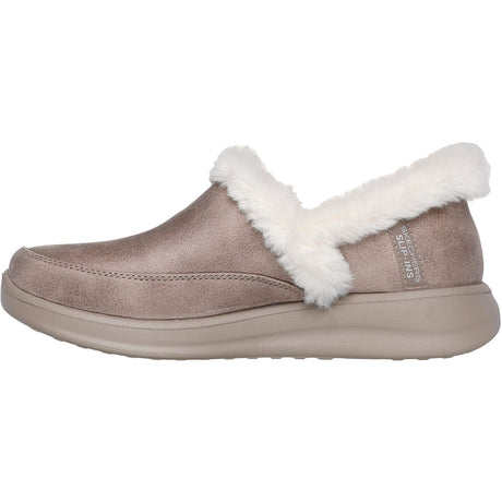 Skechers Womens Cozy Escape Slipper Taupe