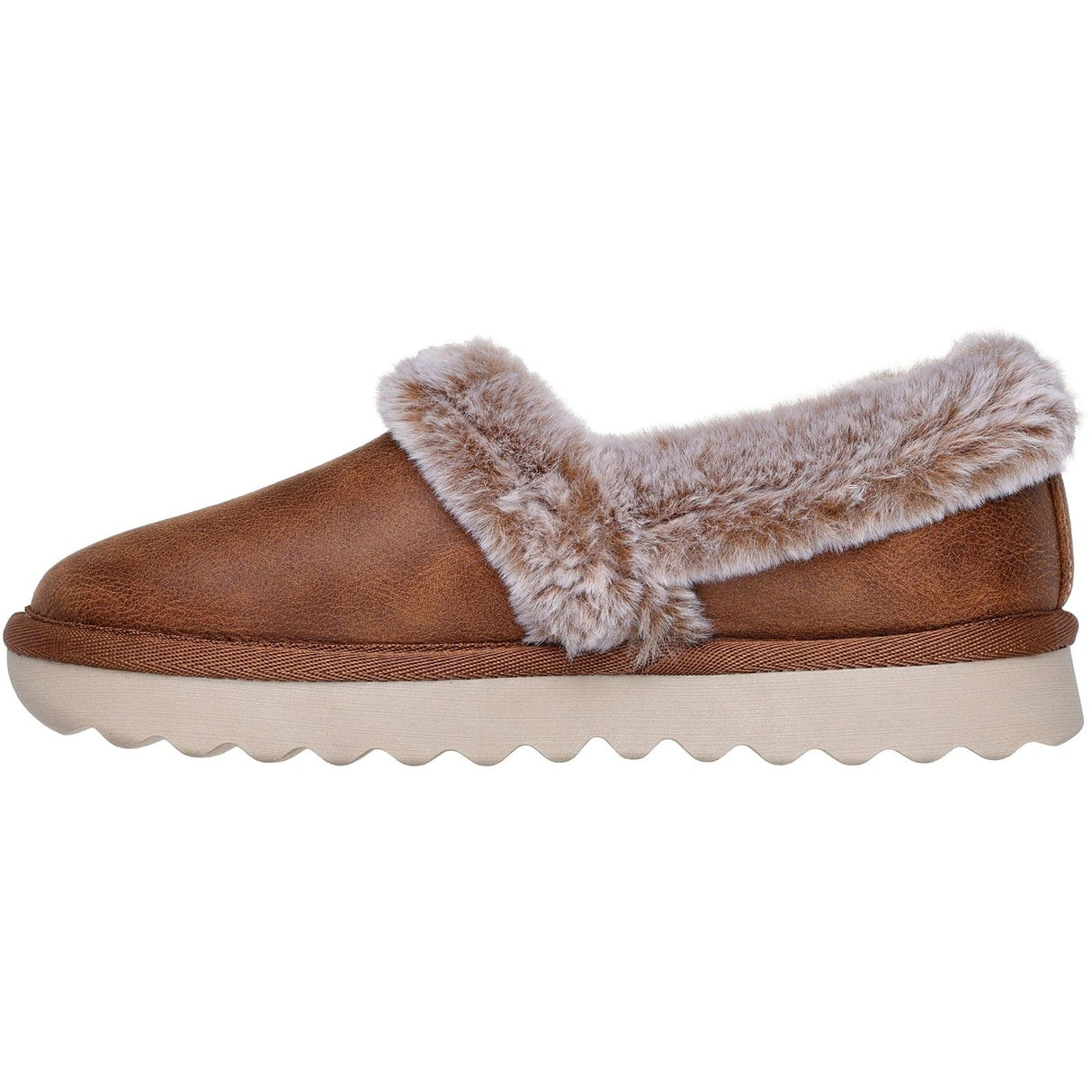 Skechers Womens Cozy Up Slippers Chestnut