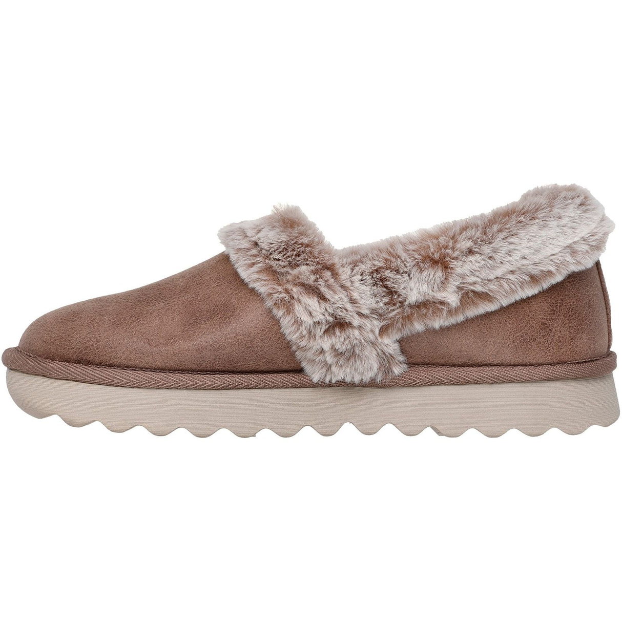 Skechers Womens Cozy Up Slippers Taupe
