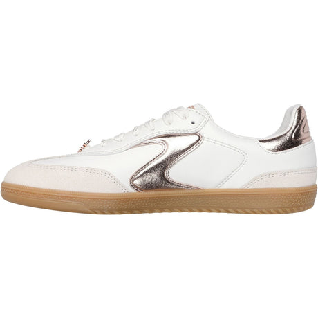 Skechers Womens Hotshot Cool Glow Trainer White/Rose Gold