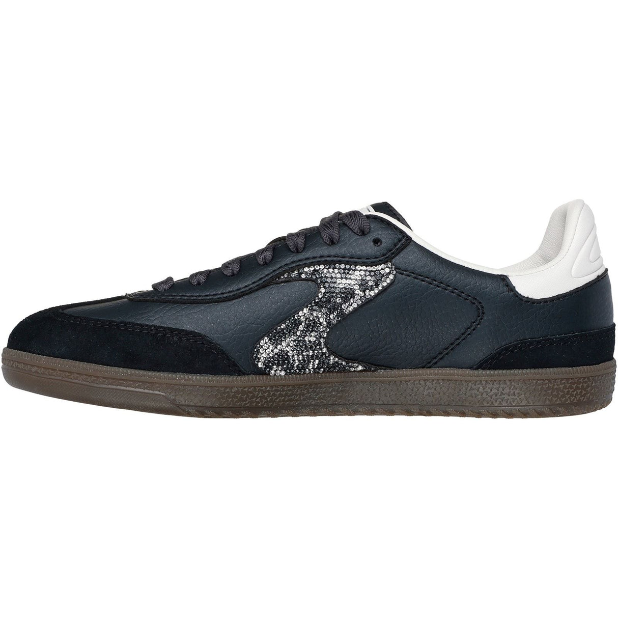 Skechers Womens Hotshot Shimmering Spots Trainer Black/White