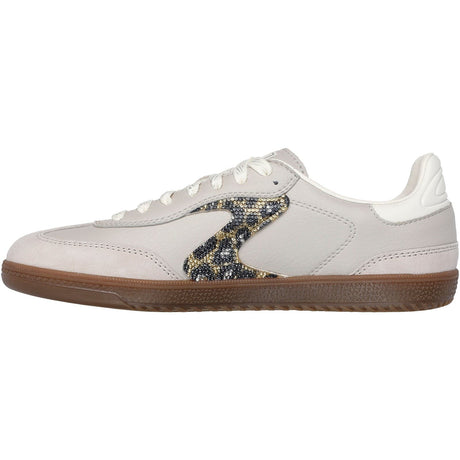 Skechers Womens Hotshot Shimmering Spots Trainer Taupe