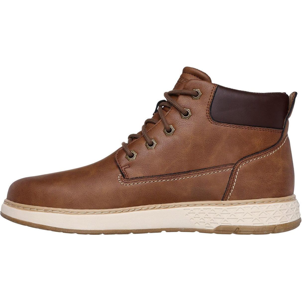 Skechers Mens Garlan Deno Trainers Brown