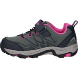 Hi-Tec Girls Blackout Low Boots Dark Forest/India Ink/Pink