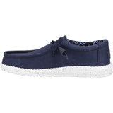 HEYDUDE Mens Wally Canvas Shoe Navy