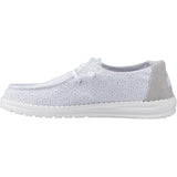 HEYDUDE Womens Wendy Eyelet Lace Shoes Ancient Blue