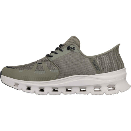 Skechers Mens Glide-Step Pro Shoe Olive/Black