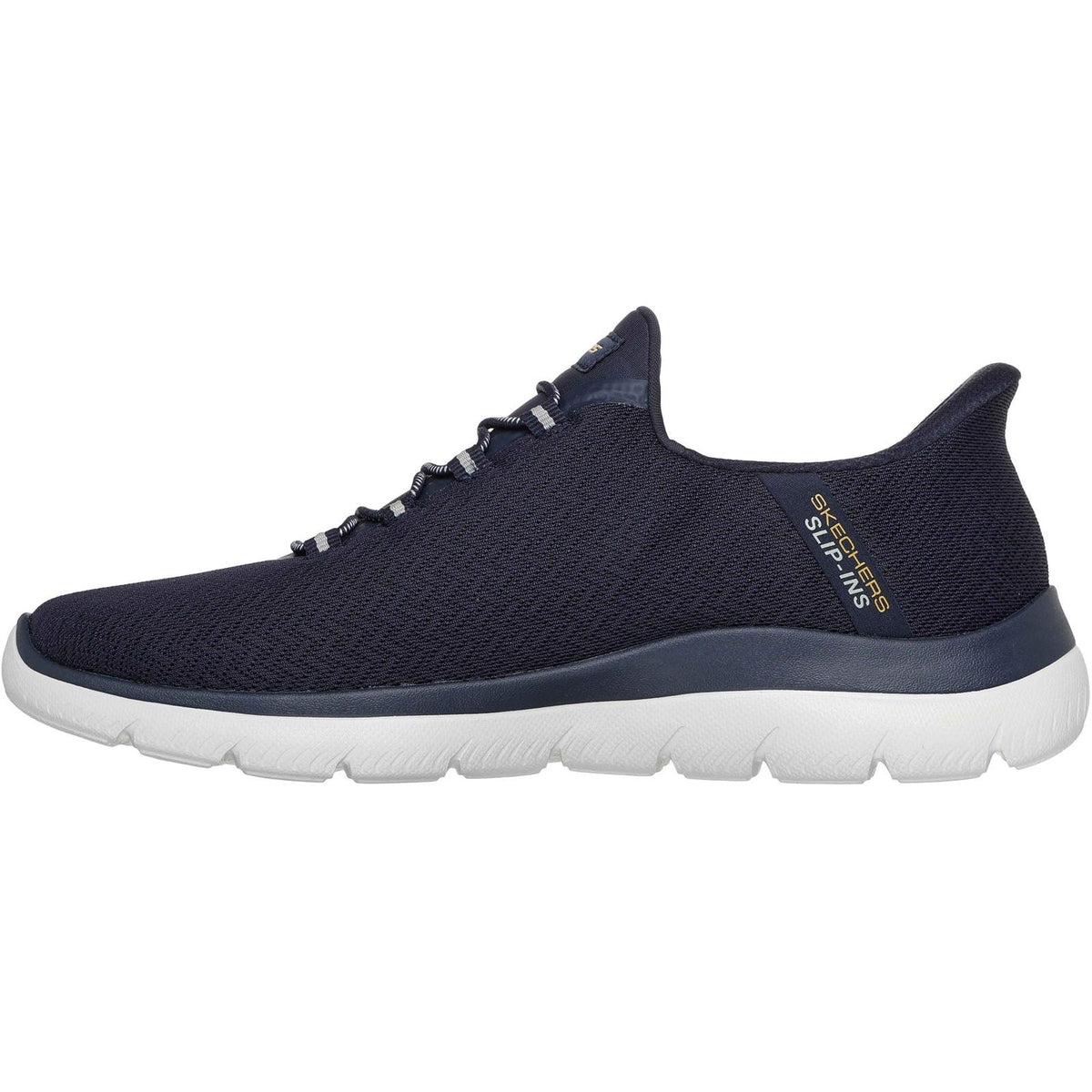 Skechers Mens Arch Fit Summits Kynor Trainers Navy/Yellow