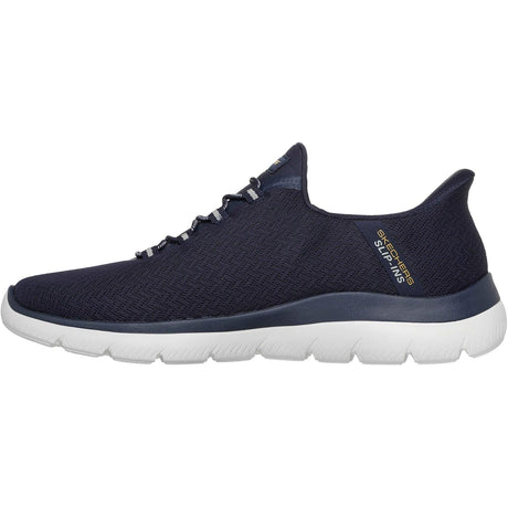 Skechers Mens Arch Fit Summits Kynor Trainers Navy/Yellow
