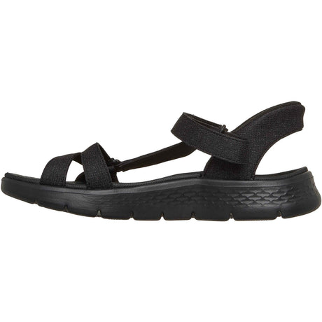 Skechers Womens GO WALK Flex Illuminate Sandal Black