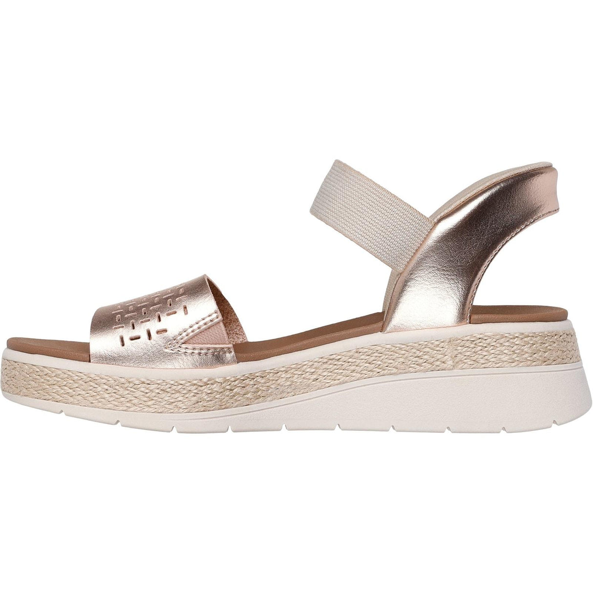 Skechers Womens BOBS Sun Ray Sandal Rose Gold