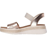 Skechers Womens BOBS Sun Ray Sandal Rose Gold