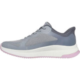 Skechers Womens BOBS Squad 4 Staple Look Trainer Grey/Multi