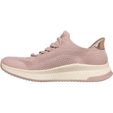 Skechers Womens BOBS Sport Squad 4 Dire Step Trainer Blush