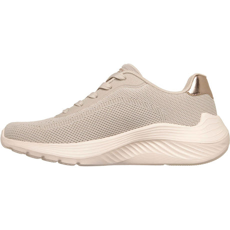 Skechers Womens Bobs Squad Waves Current Look Trainers Off White