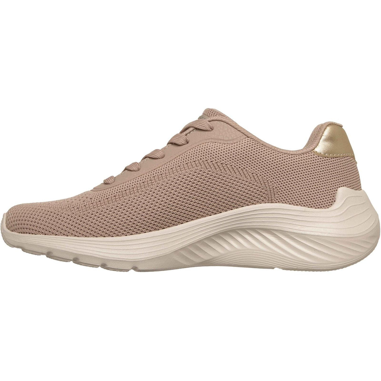 Skechers Womens Bobs Squad Waves Current Look Trainers Taupe