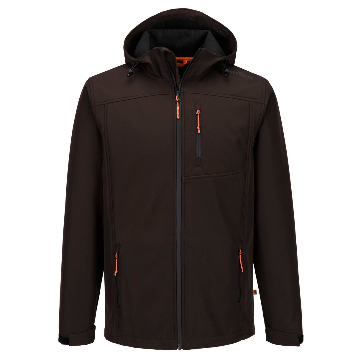 Portwest Portrush Mens Softshell Jacket Black Coffee