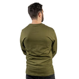 Caterpillar Mens Trademark Banner Long Sleeve T-Shirt Chive