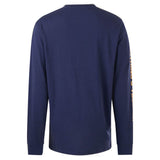 Hard Yakka Mens Heritage Icon Long Sleeve Tee Navy
