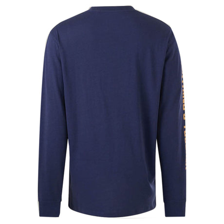 Hard Yakka Mens Heritage Icon Long Sleeve Tee Navy