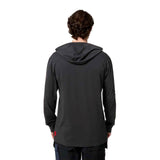 Hard Yakka Mens Hooded Long Sleeve Tee Charcoal
