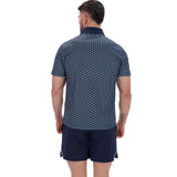 Ted Baker Sport Mens JAYDEN Printed Tennis Polo Shirt Navy