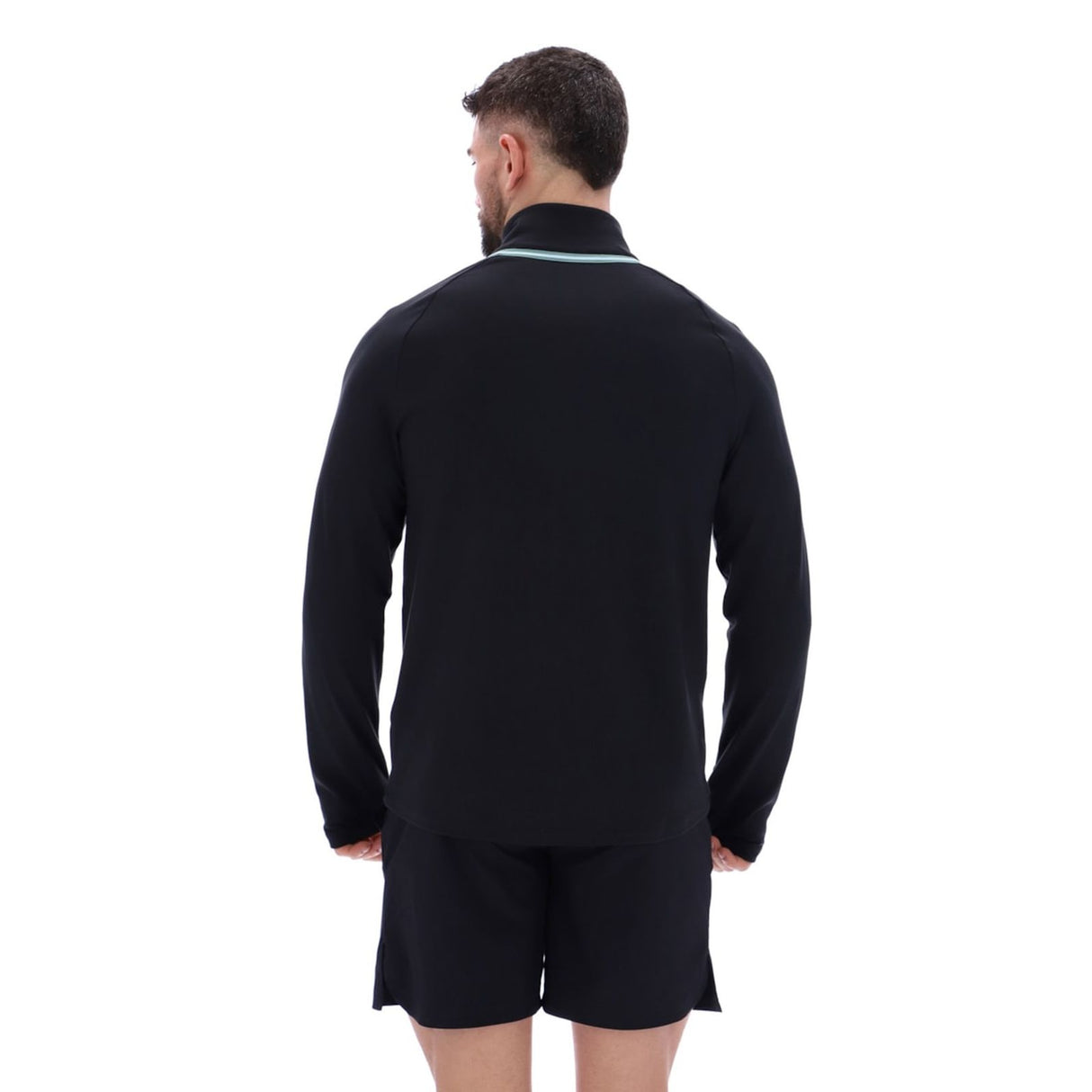 Ted Baker Sport Mens RORY Soft StretchTraining 1/4 Zip Black