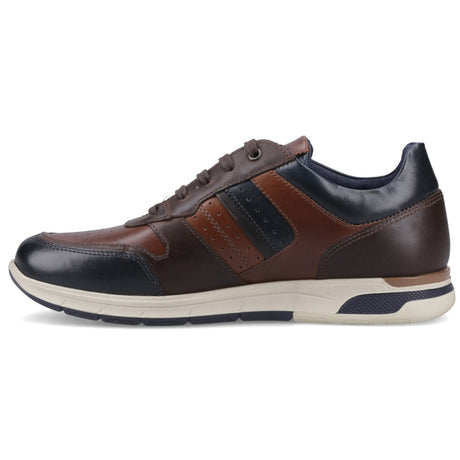 Pod Mens Arrow Casual Shoe Navy/Tan