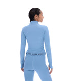 Ted Baker Sport Womens MARIE Essentials Cropped Zip Up Jacket Light Blue