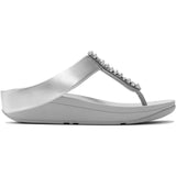 Fitflop Womens Fino Toe-Post Sandals Silver