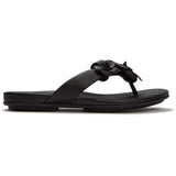 Fitflop Womens Gracie Flower Flip-Flops Black