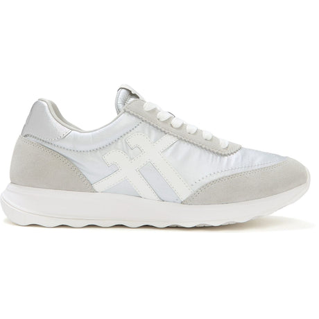 Fitflop Womens Retro-Q FF Sneaker Silver/Urban White