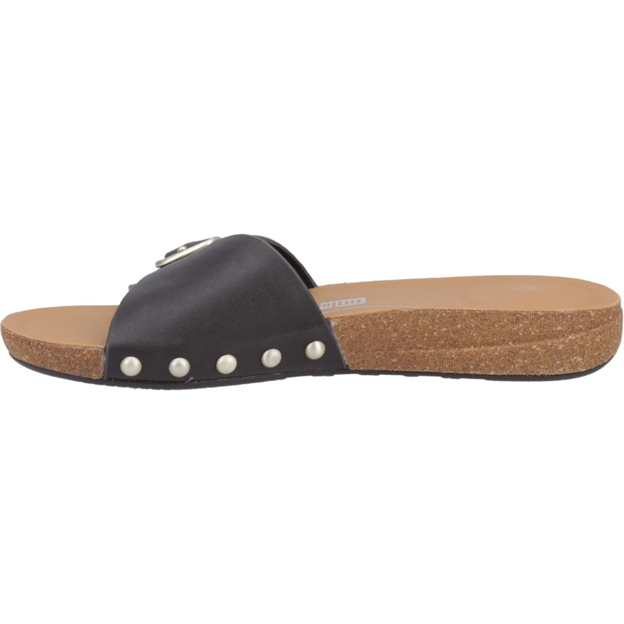 Fitflop Womens iQushion Adjustable Buckle Slides Chocolate Brown
