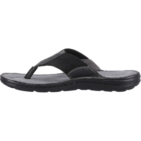Hush Puppies Mens Alan Toepost Sandal Black