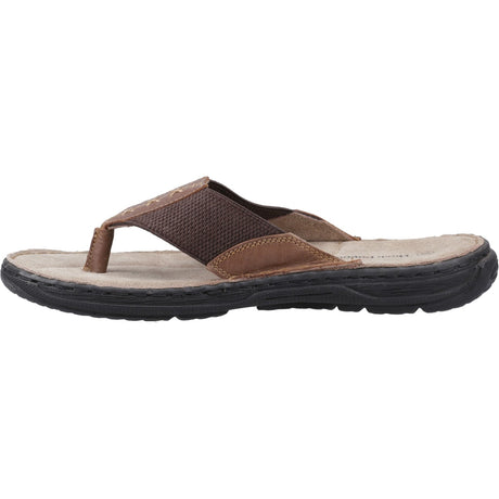 Hush Puppies Mens Alan Toepost Sandal Tan