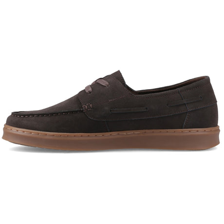 Hush Puppies Mens Madden Boat Shoe Chocolate