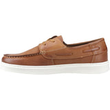 Hush Puppies Mens Madden Boat Shoe Tan