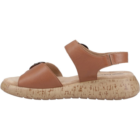 Hush Puppies Womens Alison Buckle Sandal Tan