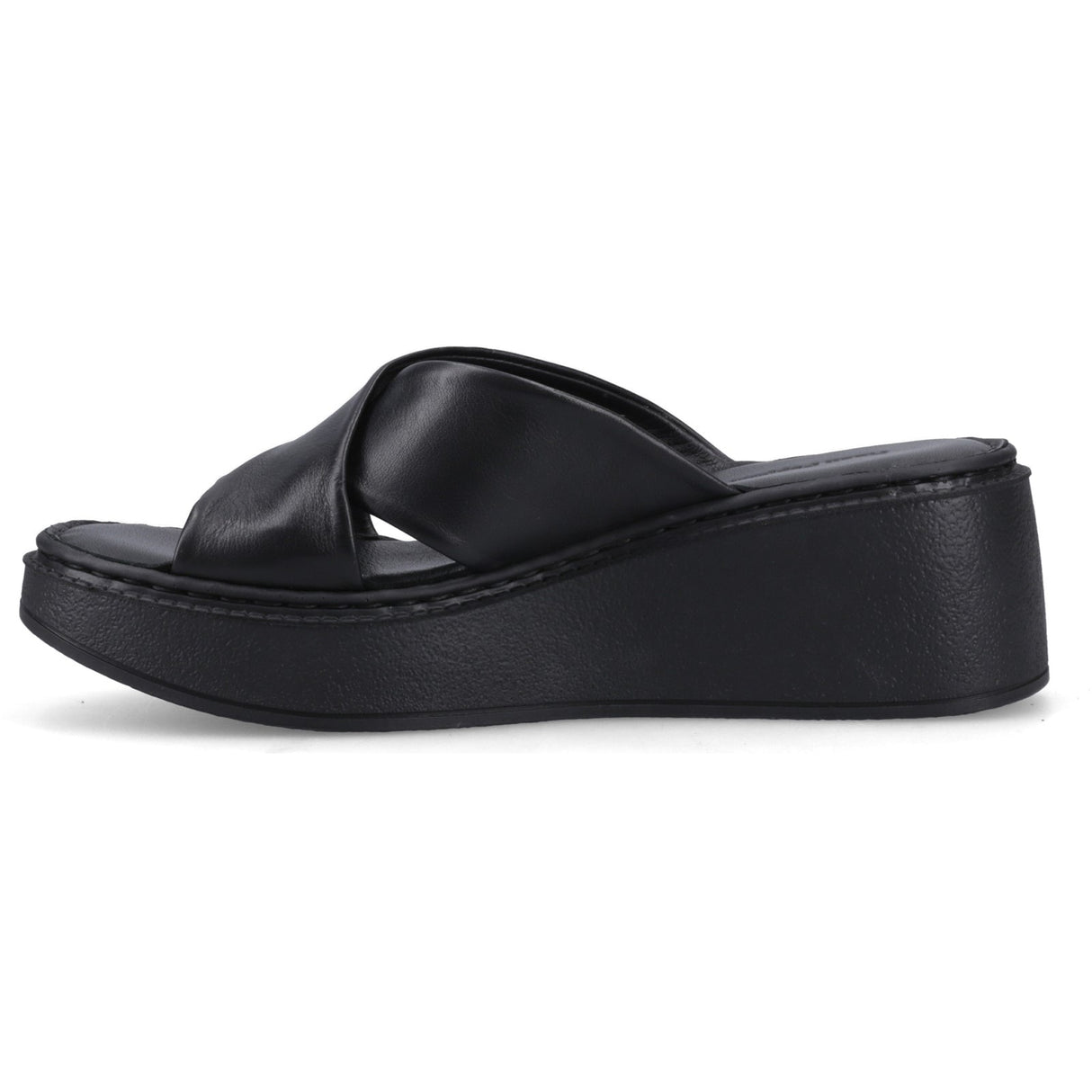 Hush Puppies Womens Bobbi Wedge Sandal Black