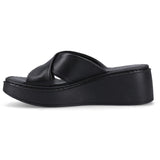Hush Puppies Womens Bobbi Wedge Sandal Black