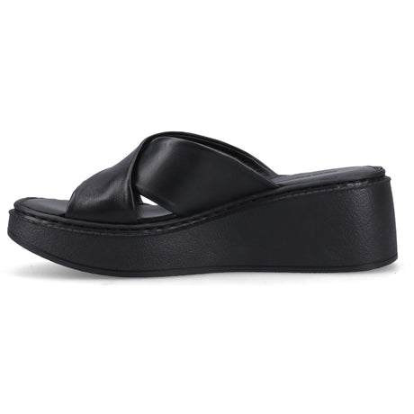 Hush Puppies Womens Bobbi Wedge Sandal Black