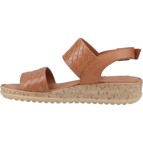 Hush Puppies Womens Ebony Wide Fit Sandal Tan