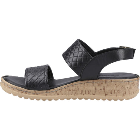 Hush Puppies Womens Ebony Woven Sandal Black