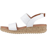 Hush Puppies Womens Ebony Woven Sandal White