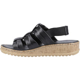 Hush Puppies Womens Eden Wide Fit Sandal Black