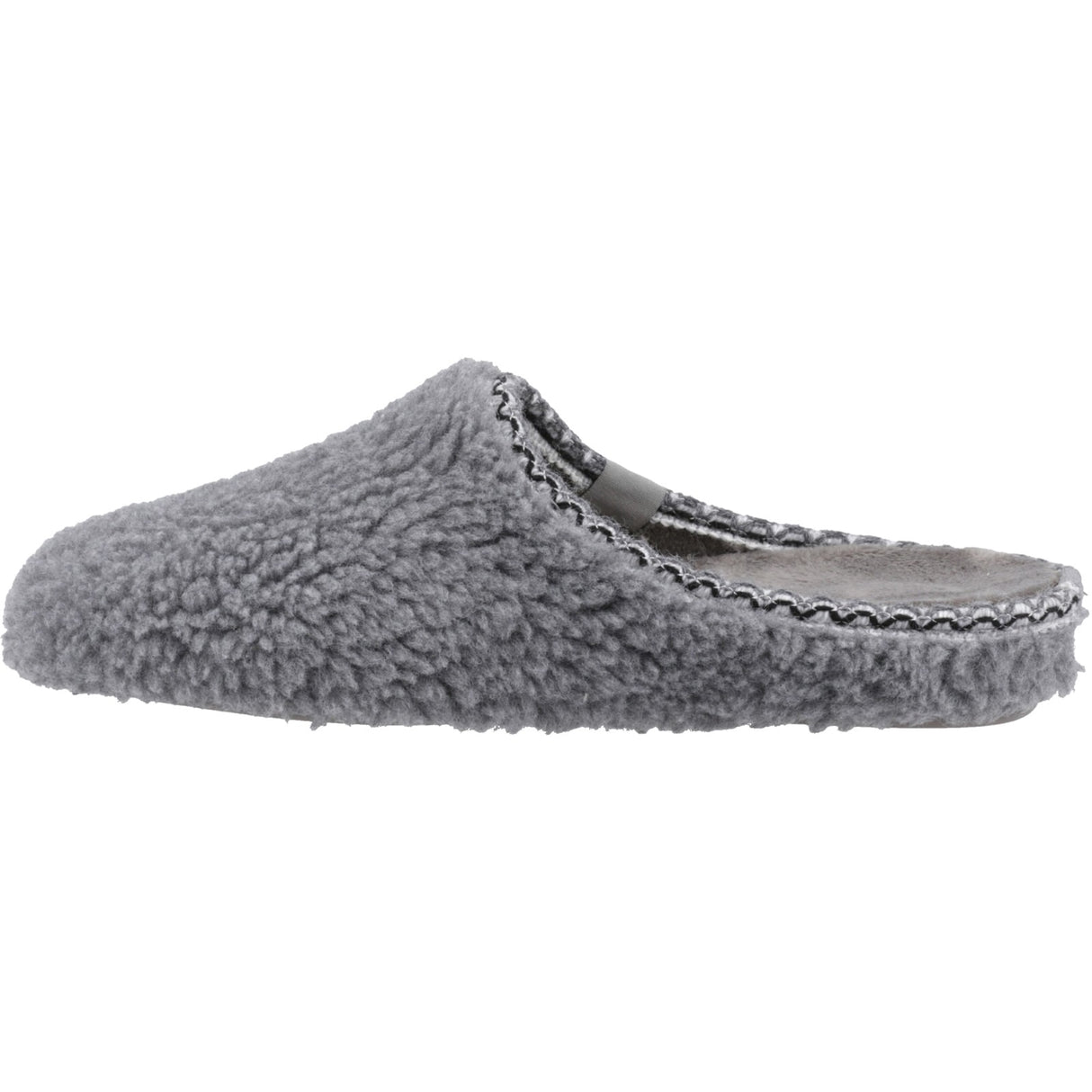 Hush Puppies Womens Good Slipper Teddy Mule Grey