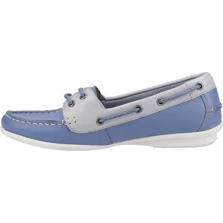 Hush Puppies Womens Irene Boat Shoe Blue